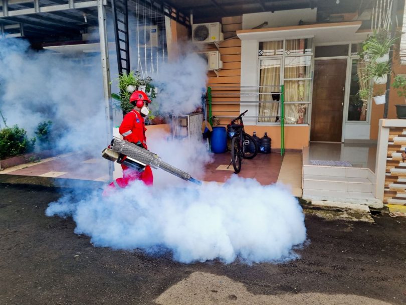 Técnico aplicando inseticida em ambiente residencial para controle de pragas em Belo Horizonte